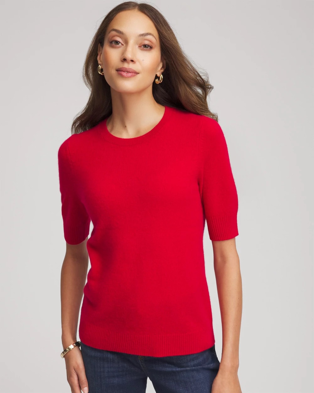 Chico's Outlet - Crewneck Cashmere Pullover Sweater