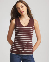 Chico's Sale - Ella Striped Sweater Tank