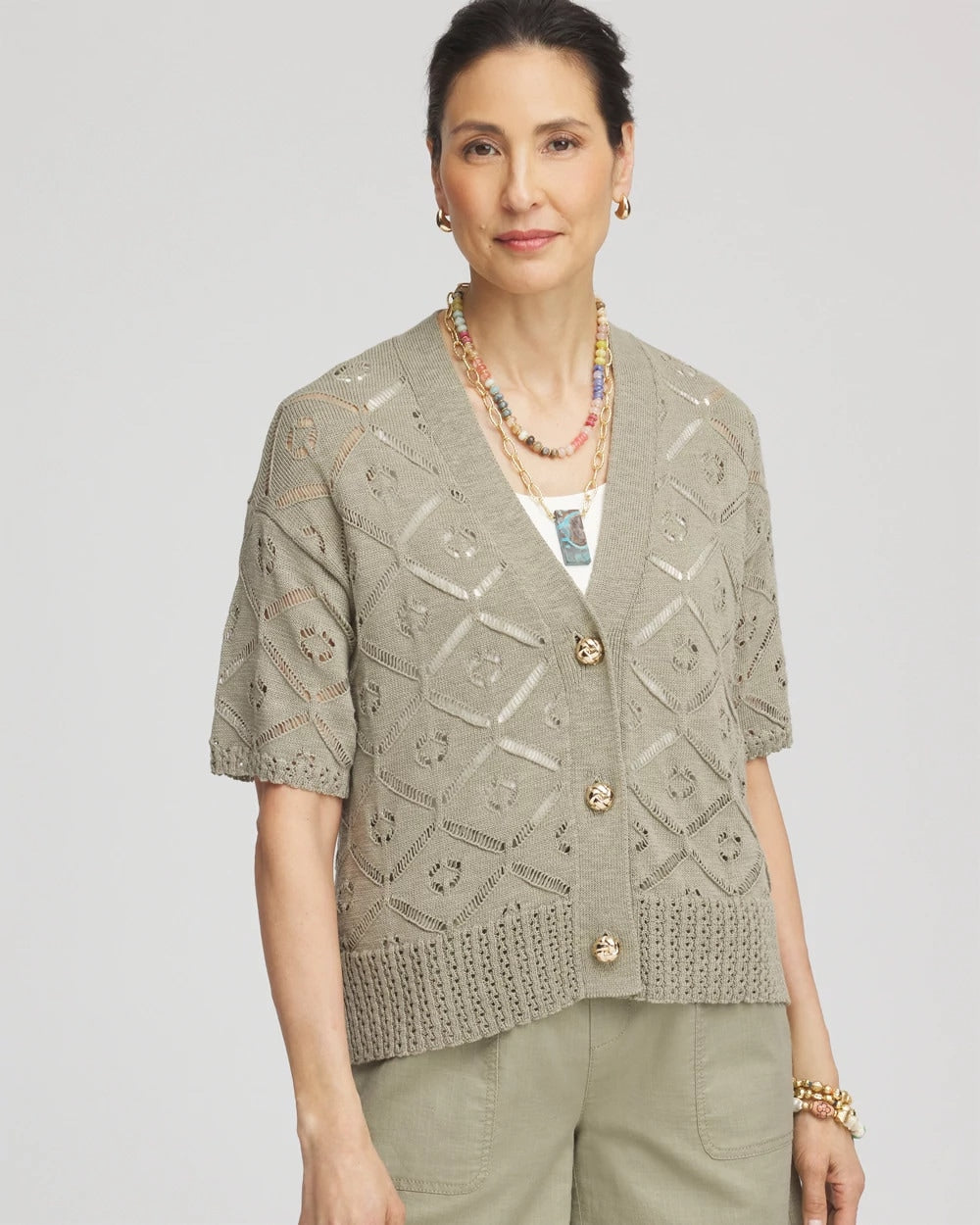 Chico's On Sale - Short Button-down Cardigan