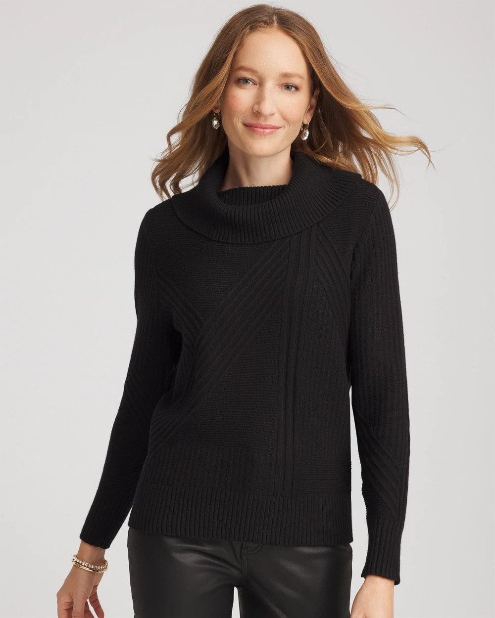 Chico's Outlet - Ribbed Cowlneck Sweater