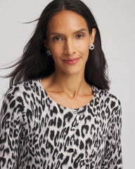 Chico's US - Animal Crewneck Cardigan