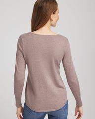 Chico's Discount - Ella Embellished V-Neck Sweater