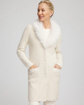 Chico's On Sale - Fur Trim Cardigan