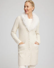 Chico's On Sale - Fur Trim Cardigan