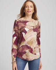 Chico's Outlet - Ella Ocean Glitz Boatneck Sweater