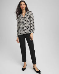 Chico's / Matelassé Slim Tapered Ankle Pants