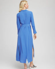 Chico's Sale - Belted Split Hem Maxi Shirtdress