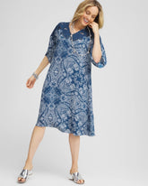 Chico's On Sale - Crepe Lace-Neck Dress
