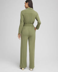 Chico's For Sale - Belted Jersey Maxi Jumpsuit