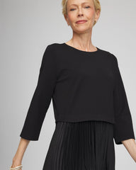 Chico's Discount - Satin-Knit Pleated Maxi Dress