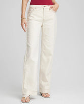 Chico's Online - Sea Salt High-Rise Frayed Jeans