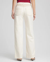 Chico's Online - Sea Salt High-Rise Frayed Jeans
