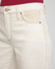 Chico's Online - Sea Salt High-Rise Frayed Jeans