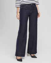 Chico's US - Frayed High-Rise Wide-Leg Jeans