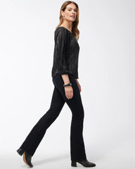 Chico's On Sale - Black Pull-on Bootcut Jeggings