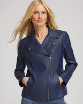 Chico's / Faux Leather Moto Jacket