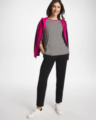 Chico's For Sale - Zenergy® Striped Jacquard Contrast Pullover Top