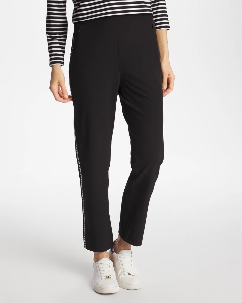 Chico's Outlet - Zenergy® UPF Lattice-Trim Ankle Pants