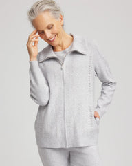Chico's For Sale - Zenergy® Luxe Diamante Zip Cardigan