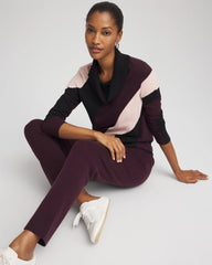 Chico's Sale - Zenergy® Luxe Intarsia Cowlneck Top