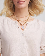 Chico's Discount - Convertible Agate Pendant Necklace