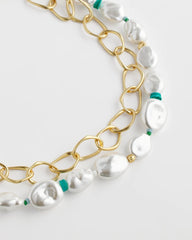 Chico's Sale - Pearlescent Goldtone Collar Necklace