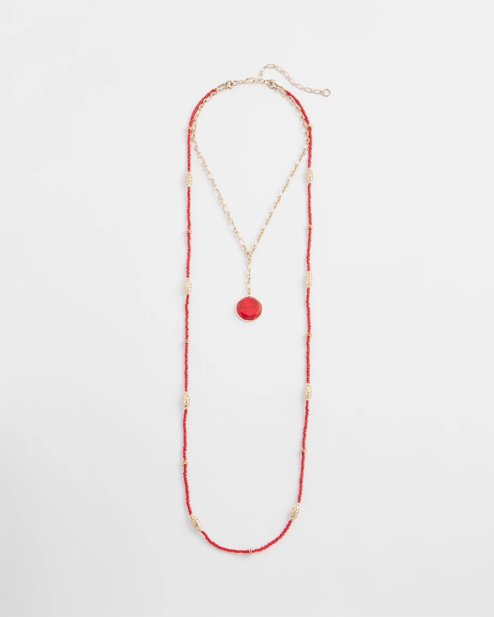 Chico's Discount - Convertible Beaded Pendant Necklace