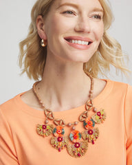 Chico's For Sale - Tropical Floral Bib Necklace