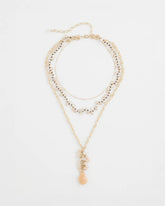 Chico's For Sale - Convertible Rose Quartz Pendant Necklace
