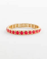 Chico's Outlet - Bold Orange Goldtone Stretch Bracelet