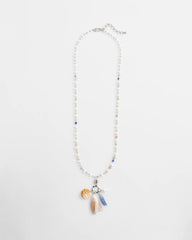Chico's US - Seashell Beaded Pendant Necklace