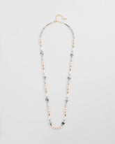 Chico's Pink Art Deco Beaded Necklace