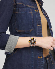 Chico's Sale - Tortoise Floral Hinge Bracelet