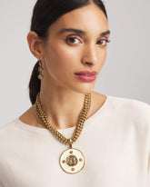 Chico's On Sale - White Enamel Pendant Necklace