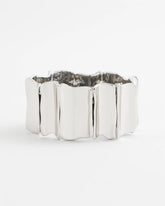 Chico's Online - Silvertone Wave Stretch Cuff Bracelet