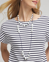 Chico's / Convertible White Stone Necklace