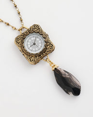 Chico's / Clock Pendant Necklace