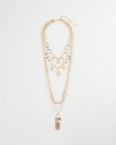 Chico's On Sale - Convertible Pink & Gold Beaded Necklace