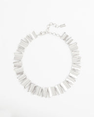 Chico's Silver Wave Collar Necklace