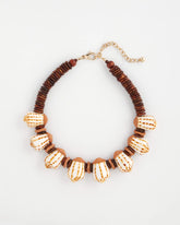Chico's Sale - Shell & Wood Bib Necklace