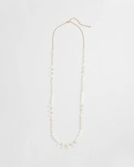 Chico's For Sale - White Beaded Single Strand Necklace
