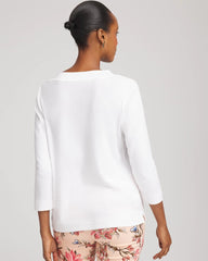 Chico's Online - Short Pima 3/4 Sleeve Tee