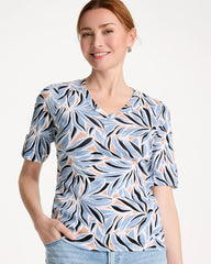 Chico's Sale - Printed Pima Elbow-Sleeve Tee