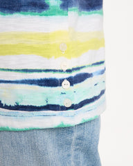 Chico's Sale - Striped Cotton Slub Elbow-Sleeve Tee