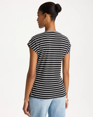 Chico's On Sale - Striped Tie-Front Tee