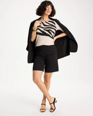 Chico's Online - Zebra Pima Elbow Sleeve Tee