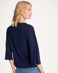 Chico's Outlet - Linen Pleated Pintuck Tee