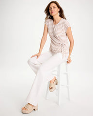 Chico's Online - Striped Tie-Front Tee
