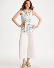 Chico's US - Printed Collared Tunic Tank