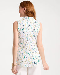 Chico's US - Printed Collared Tunic Tank